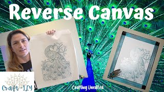 How To Do A Reverse Canvas with Cricut Iron-On Vinyl