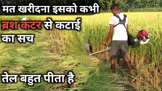 Brush cutter machine real test | Honest review | Brush cutter machine for Paddy harvesting