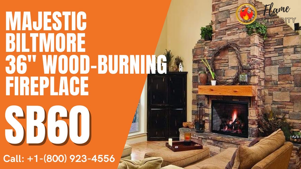 Majestic Biltmore 36 Wood-Burning Fireplace SB60 - YouTube