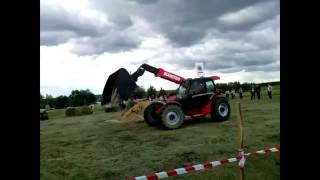 Демонстрация телескопического погрузчика MANITOU (маниту)