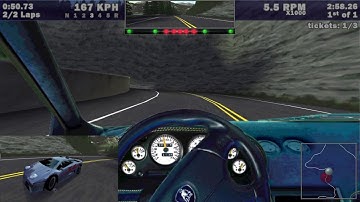 NFS 3 at 1080p 60fps with AI Cop Upgrade Patch - Rocky Pass