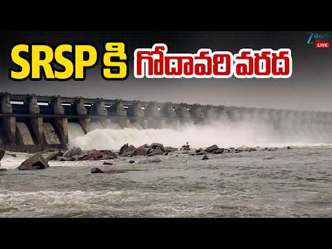 LIVE: Telangana Rains | Heavy Water Inflow At SRSP | రైతులకు గుడ్‌న్యూస్‌ SRSP కి గోదావరి వరద | ZEE - ZEE24TELUGUNEWS