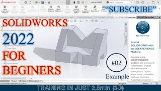 SOLIDWORKS TUTORIAL for beginner Exercise 13 | #Solidworks for Mechanical engineering | #Example 1