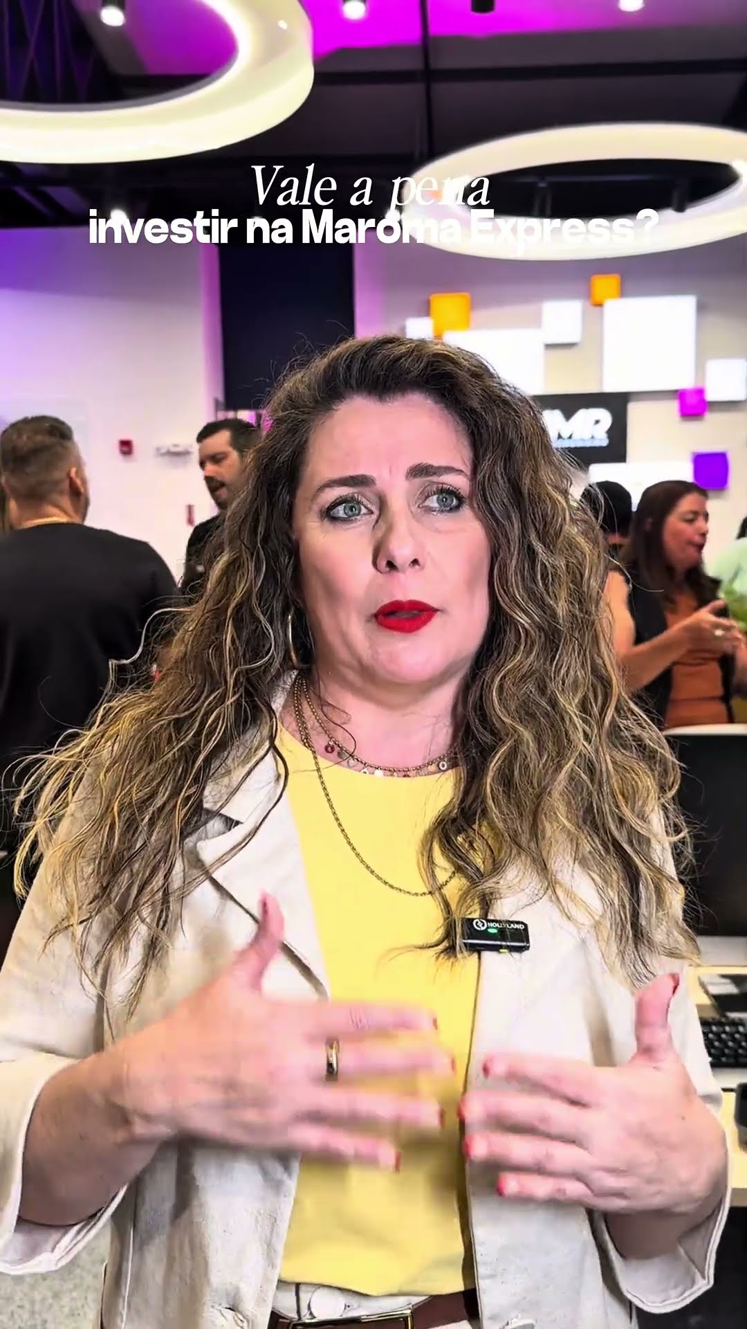 Franqueado(a) da rede em depoimento em vídeo para a Maroma Express