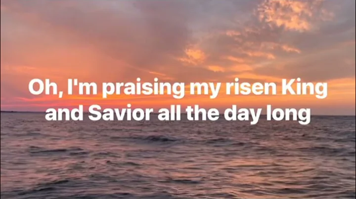 Trust in God with lyrics Sunset hour ocean background elevation worship(karaoke)