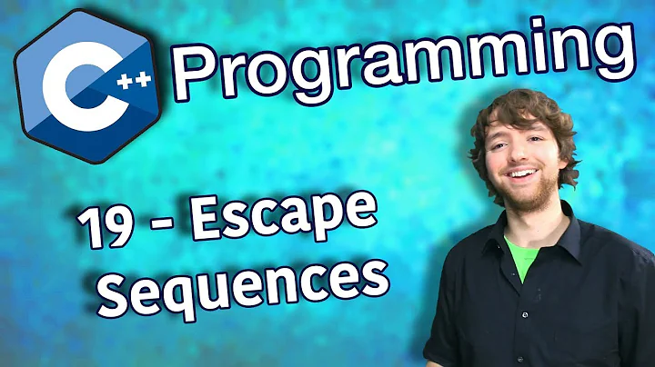 C++ Programming Tutorial 19 - Escape Sequences