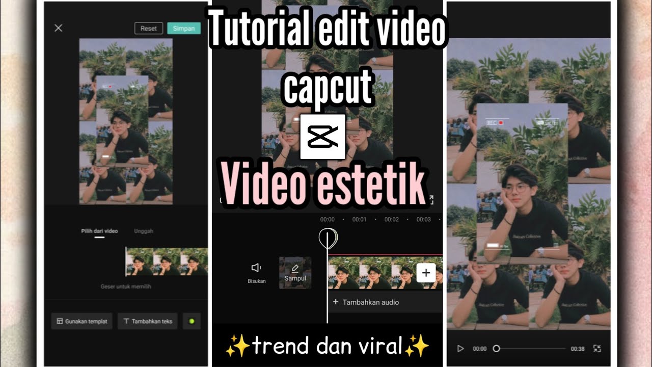 tutorial edit video capcut| video estetik | yg trend dan viral - YouTube