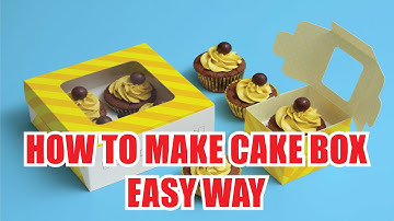 Cake Box Diecut Dieline Adobe Illustrator