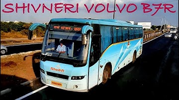 MSRTC SHIVNERI VOLVO B7R OVERTAKING GUJRAT VOLVO B9R ISHIFT SLEEPER