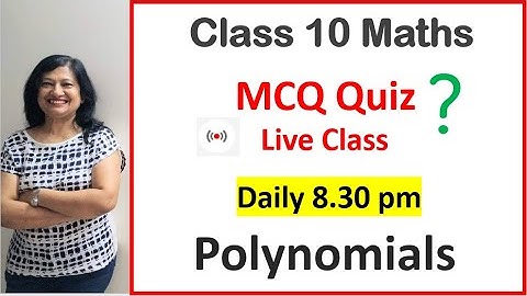 polynomials class 10 mcq term 1 | class 10 maths chapter 2 polynomials mcq questions