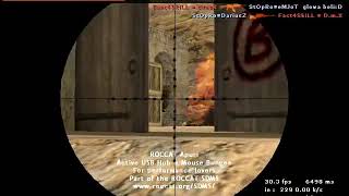 CS 1.6 Counter Strike de_dust2 AWP triple kill headshot deagle