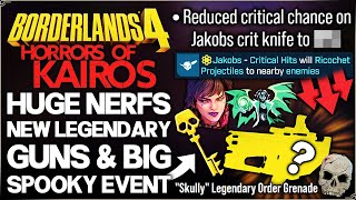 Borderlands 4 - WARNING: MASSIVE Nerfs to EVERYTHING Revealed - New Update Patch & Legendarys Guide!