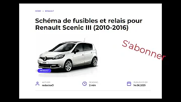 Où se trouve les fusible sur Scénic 3 ?