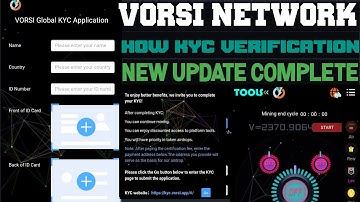 Vorsi App Mining New Update How To Complete KYC Verification Detail Upload I Vorsi