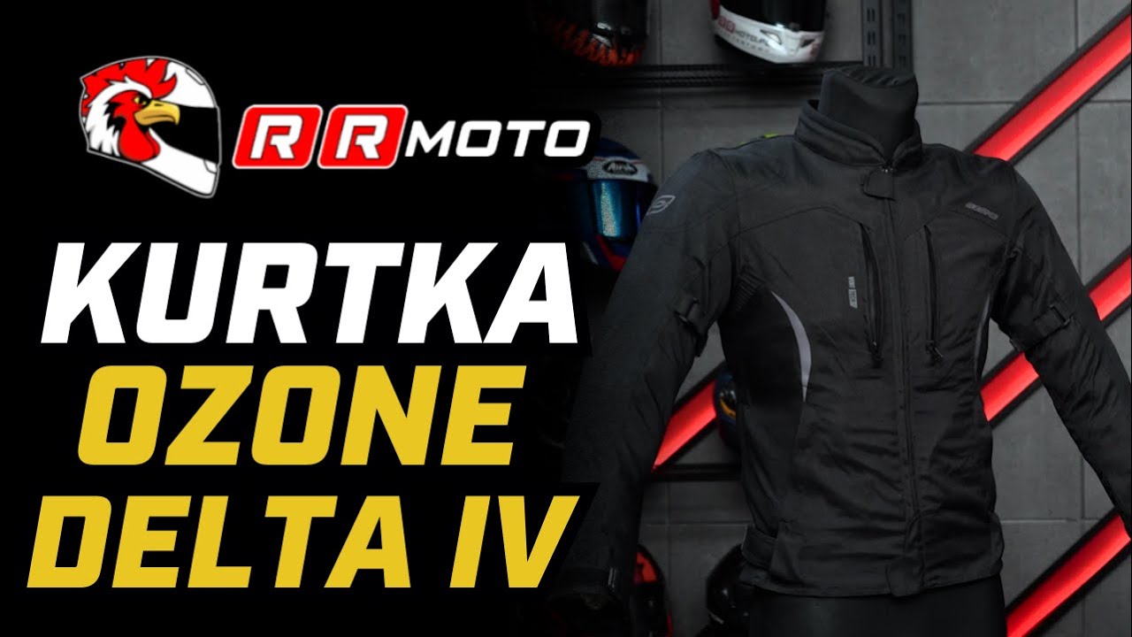OZONE MOTO Delta IV Lady – Veste Moto Femme Textile, Membrane, Protections CE, Ventilation 3 Canaux