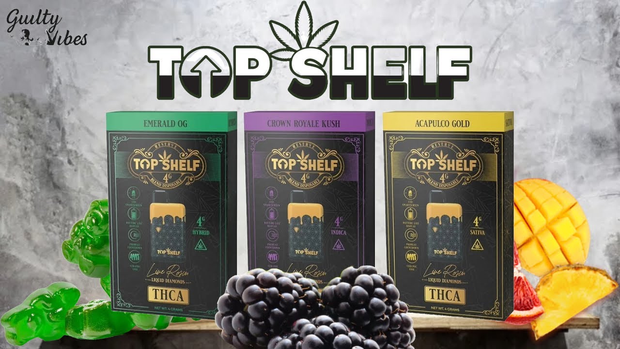 Top Shelf THCA 4G Disposable (Crown Royale Kush) (Emerald OG) (Acapulco Gold)