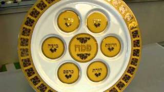 On SALE - Grape Cluster Design Passover Seder Plate