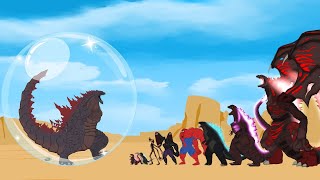 EVOLUTION of GODZILLA'S ATOMIC BREATH: Comparison - Rescue GODZILLA EARTH | Godzilla Cartoon Movies