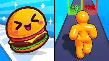 Food Run vs Tall Run 🍔🧃🍰🍭  Max All Levels Gameplay Android, iOS  EP 3