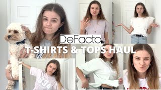 DeFacto T-SHIRTS & TOPS TRY-ON HAUL screenshot 2