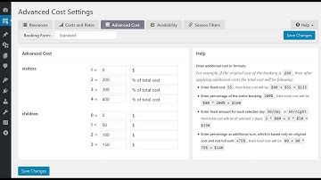 Booking Calendar (Legacy Version) - Advanced cost (optional costs)