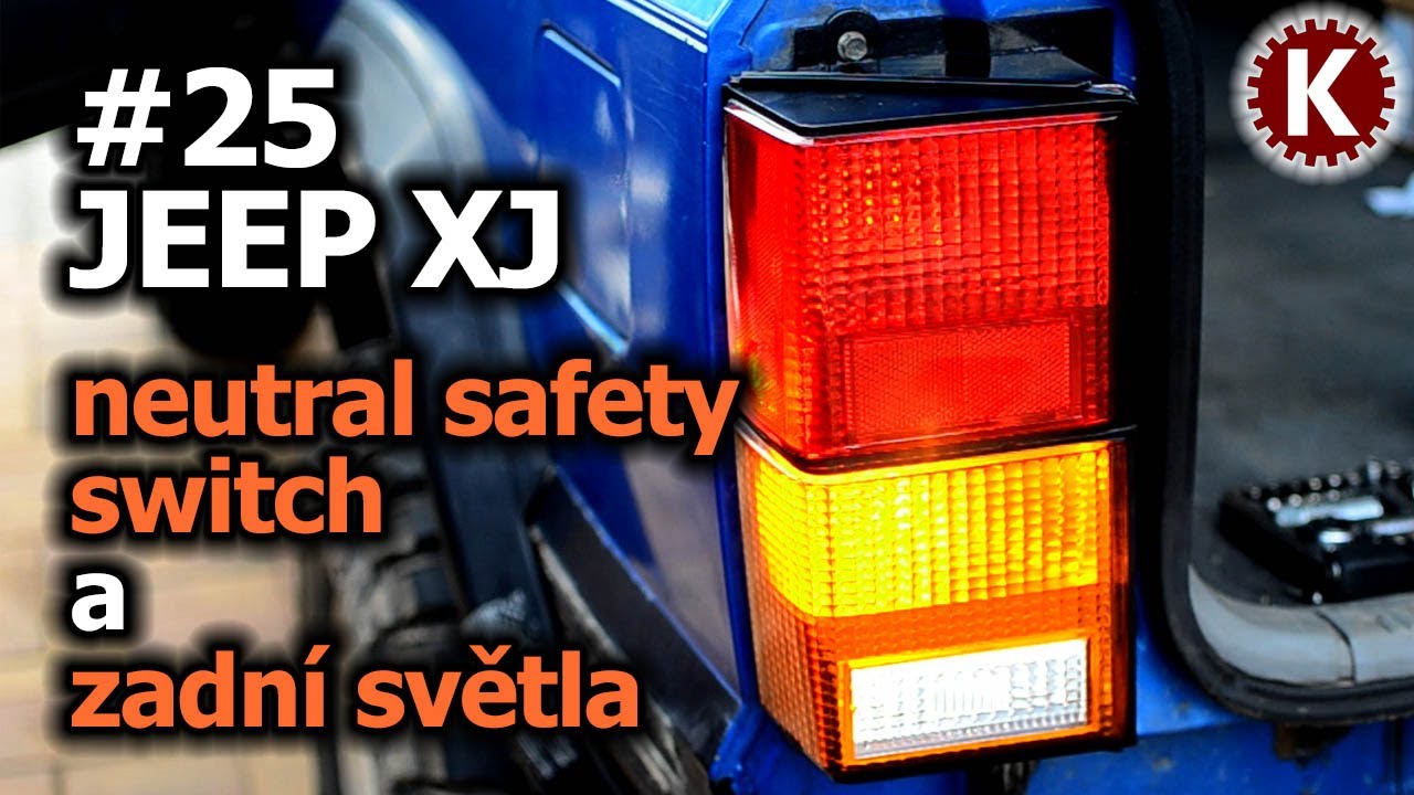 25 🇺🇸🚗 JEEP CHEROKEE XJ NSS neutral safety switch a nová zadní