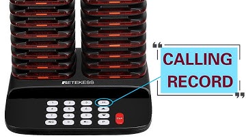 How to Check Retekess TD183 Paging System Calling Records