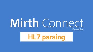 Mirth Connect Examples | TCP Listener - HL7 parsing