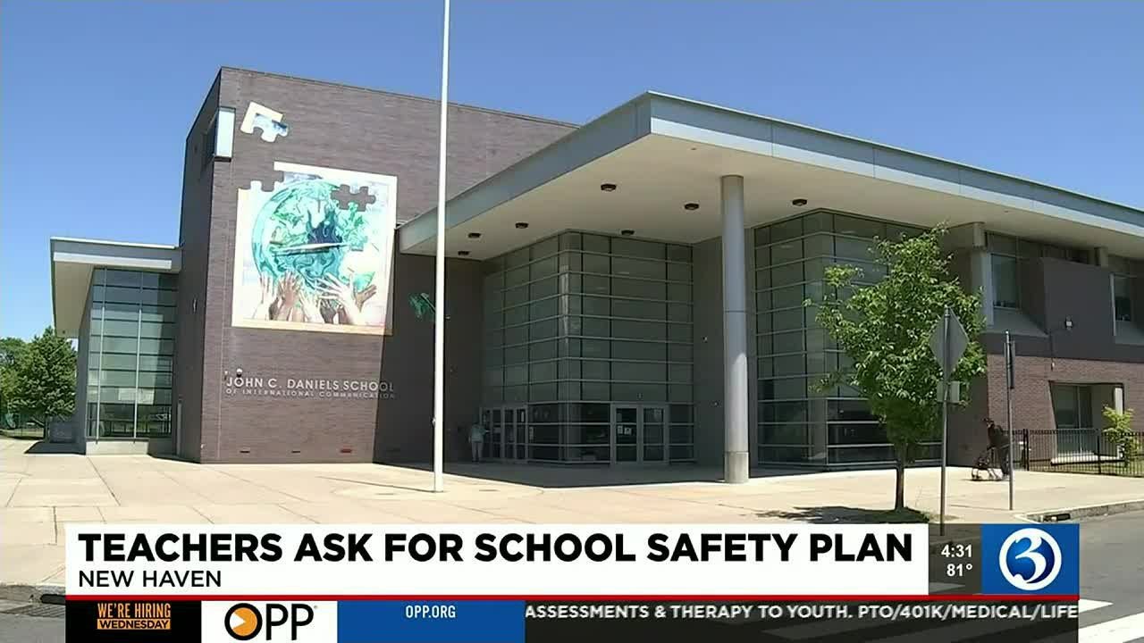 Teachers at New Haven school ask for school safety plan - YouTube