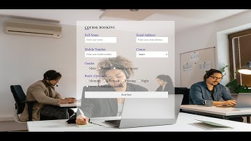 Part 1 | Responsive Form Validation For Course Booking  Using Javascript | Mini Project