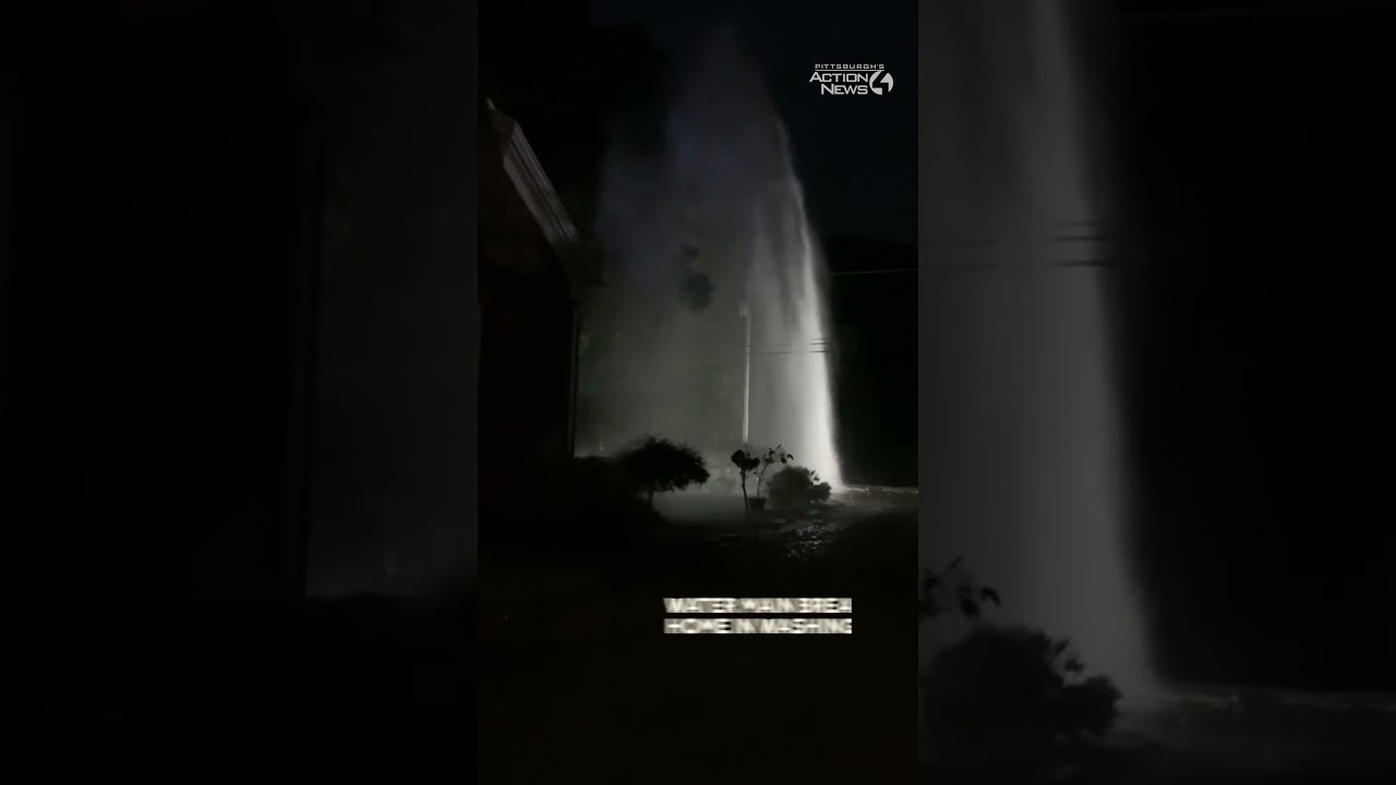 Water Main Break Sends Cascading Onto Washington County Home Damaging It
