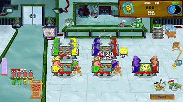 SpongeBob Diner Dash 2: Two Times the Trouble Walkthrough - Level #28 - Chum Bucket VIII