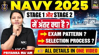 Difference Between Navy 2025 Stage 1 and Stage 2 | Exam Pattern & Selection Process Explained