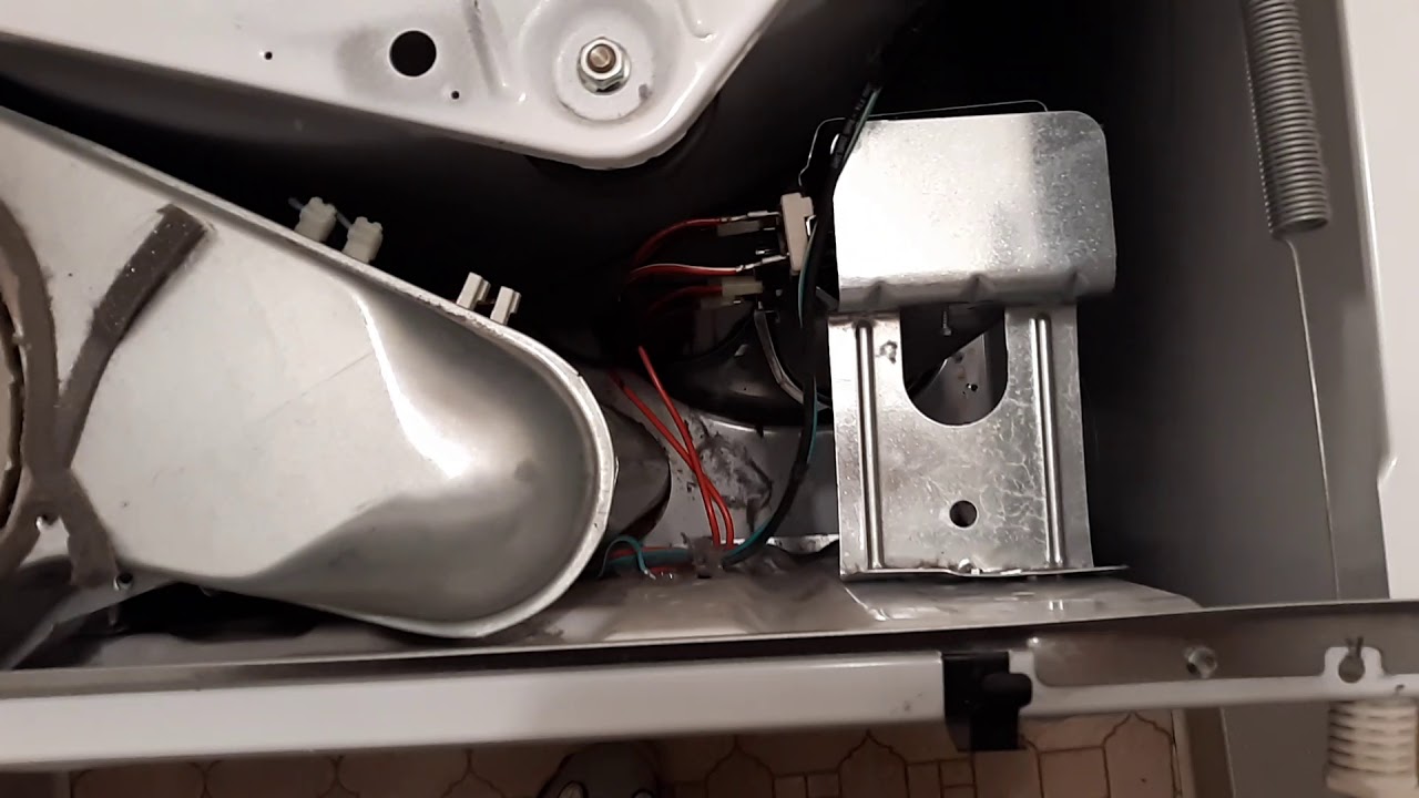 Whirlpool cabrio heating element replacement. - YouTube