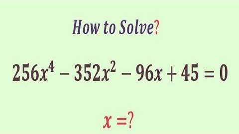 A Mind-Blowing Algebra  Equation | Olympiad  Question | x=?