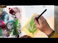 Studio tour and hand painted collage papers.
