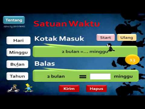 Video Latihan Soal Matematika SD Materi Satuan Waktu Tentang Hubungan Hari, Minggu, Bulan, dan Tahun