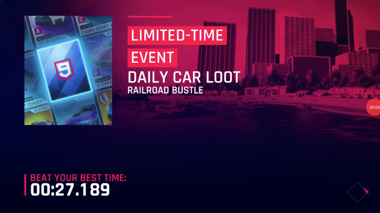 ASPHALT 9 (DAILY CAR LOOT )
