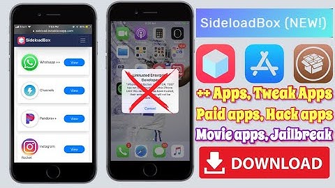 NEW! SideLoadBox - Install ++ Apps, Movie App, Tweaked Apps And More On iOS 11&12 Jailbroken