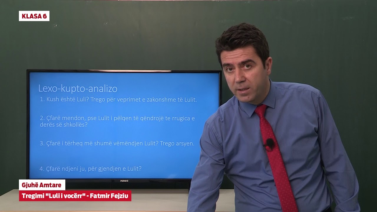 6321 Klasa 6 Gjuhë Amtare - Tregimi - Luli i vocërr