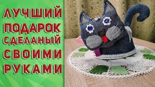 Как сделать игрушку для ребенка своими руками из кусочков джинсов | Милый котик на радость малышам!