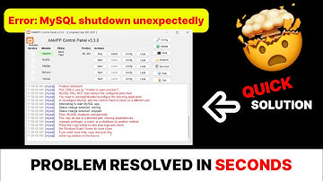 MySQL Shutdown Unexpectedly? Solve in Seconds! (2025 Updated Solution)