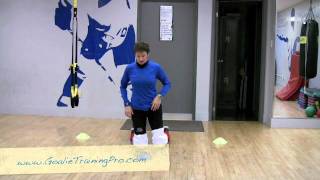 Off Ice Goalie Training - Pendulum drill