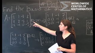 PotW: Nullspace of a Matrix [Linear Algebra]