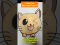 Before ➡️ After 🐱✨ | Cute Cat Face Drawing