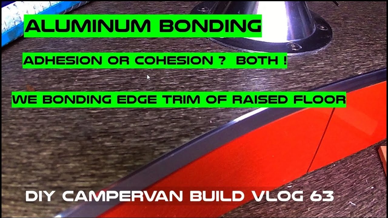 aluminium trim bonding campervan build vlog 63 YouTube