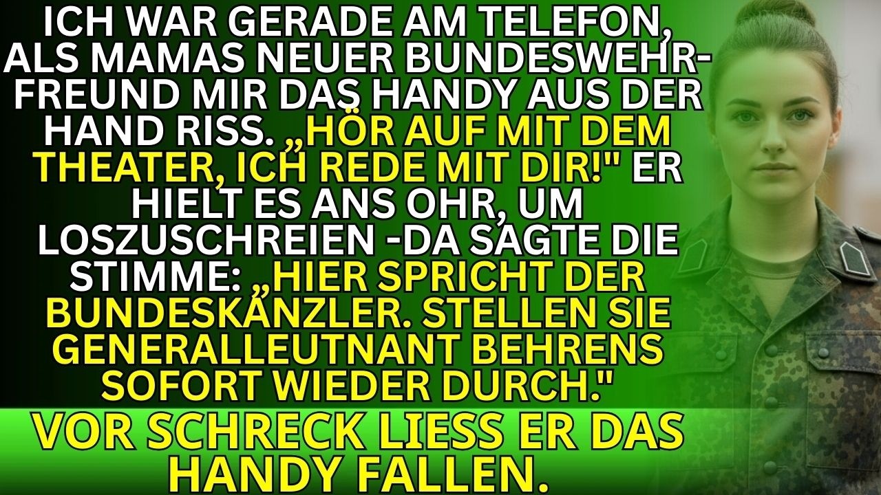 Mamas neuer Freund riss mir das Handy weg – und erstarrte, als er hörte, wer am anderen Ende war