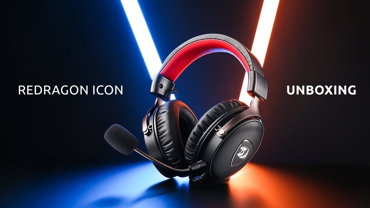 Redragon ICON Virtual 7.1 Over-Ear Gaming Headset UNBOXING