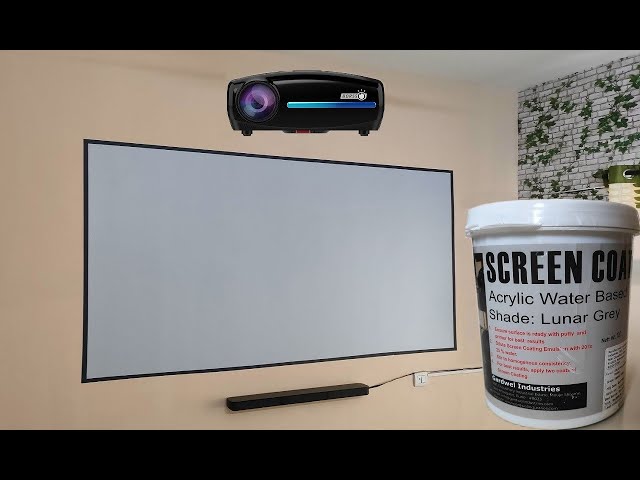 DIY Projector wall screen making with GARDWEL SCREEN COATING paint