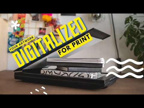 How to Scan Your Art for Print // Best Canon Budget Scanner (Print from Home )